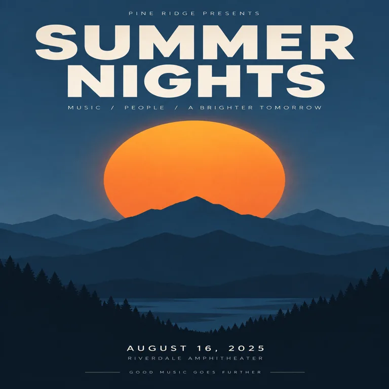 Concert poster